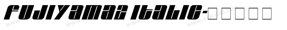 Fujiyama2 Italic字体转换